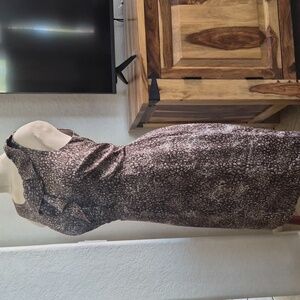 Ann Taylor, Loft Petite Ruffle Top Sleeveles Shift Dress Sz 10 Petite